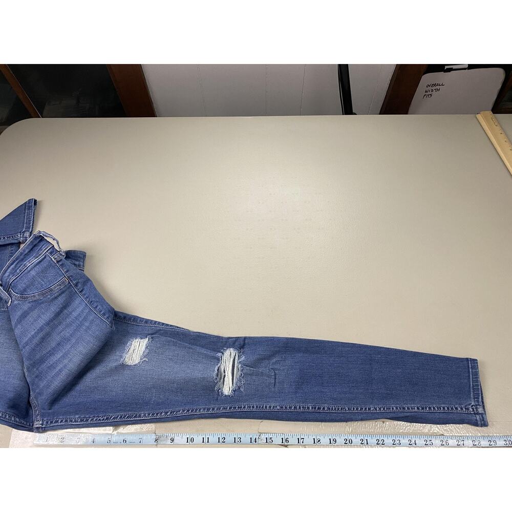 Hollister High Rise Jean Legging Jeans Womens 2R Blue Distressed Stretch 25x29 - Picture 8 of 12